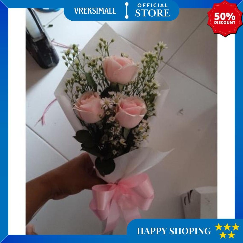 Buket Bunga Surabaya / Bunga Asli / Buket Mawar Cod