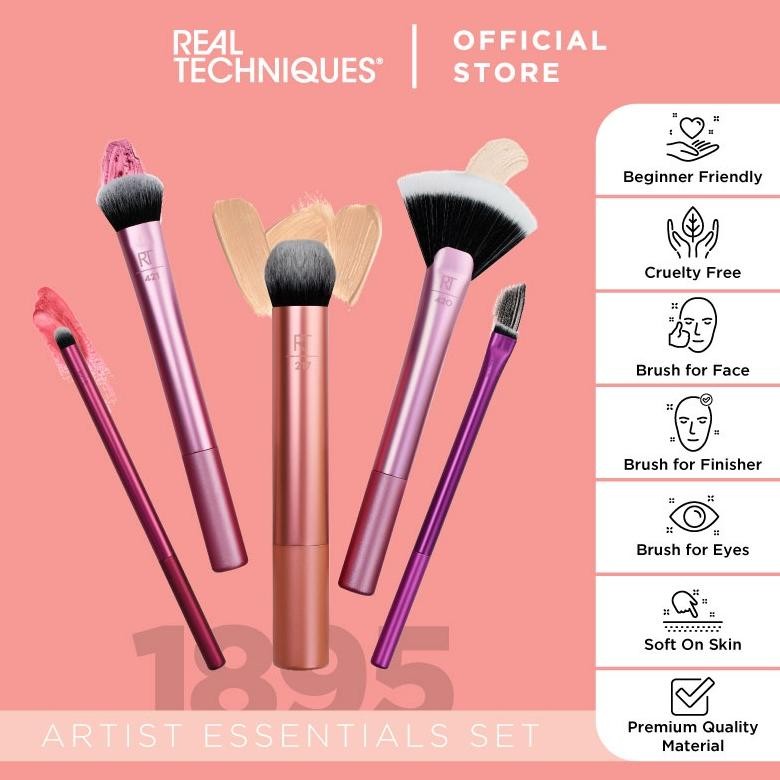

baru winsor & newton brush set | kuas cat air foundation golden synthetic