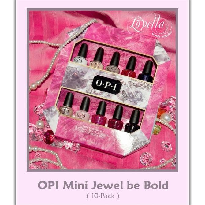 TERMURAH - OPI Mini Jewel be Bold 10-Pack ( OPI ORIGINAL / OPI Nail Polish / OPI Asli / Kutek OPI)