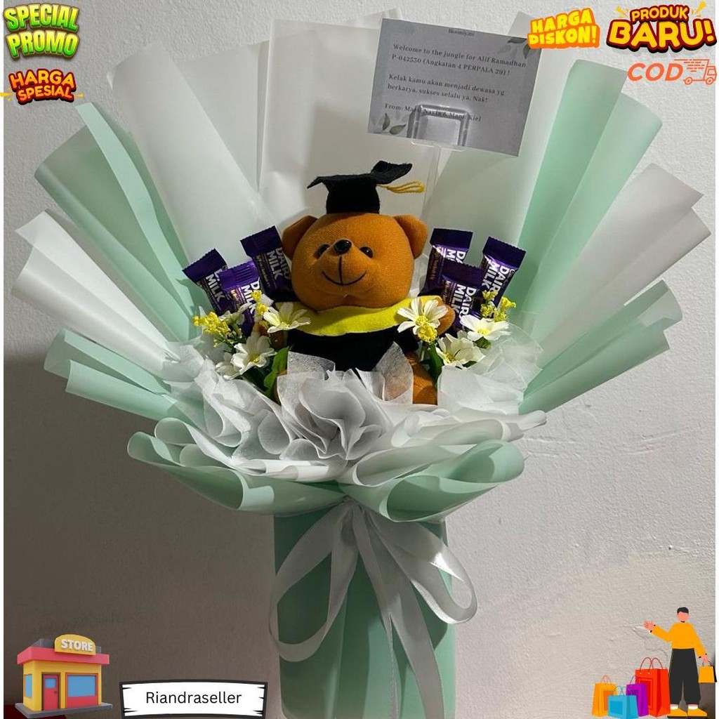 

Buket Bunga / Buket Wisuda / Buket Coklat / Buket Snack Promo Puncak