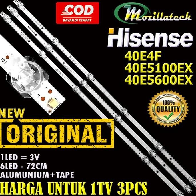 TERBARU - BACKLIGHT TV HISENSE 40 40E4F 40E5100EX 40E5600EX 40E4 40E5100 40E560