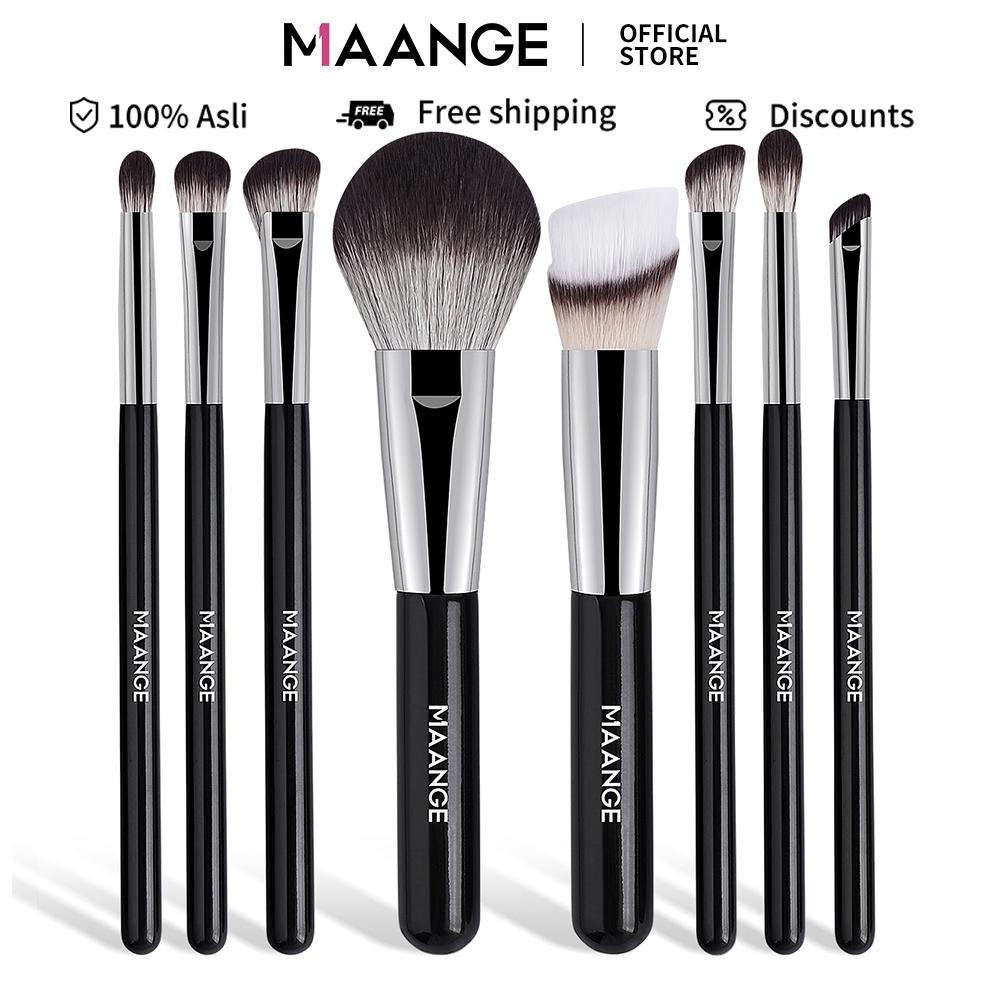 

baru maange 8pcs kuas makeup profesional 52185 - kuas bedak & eyeshadow lembut
