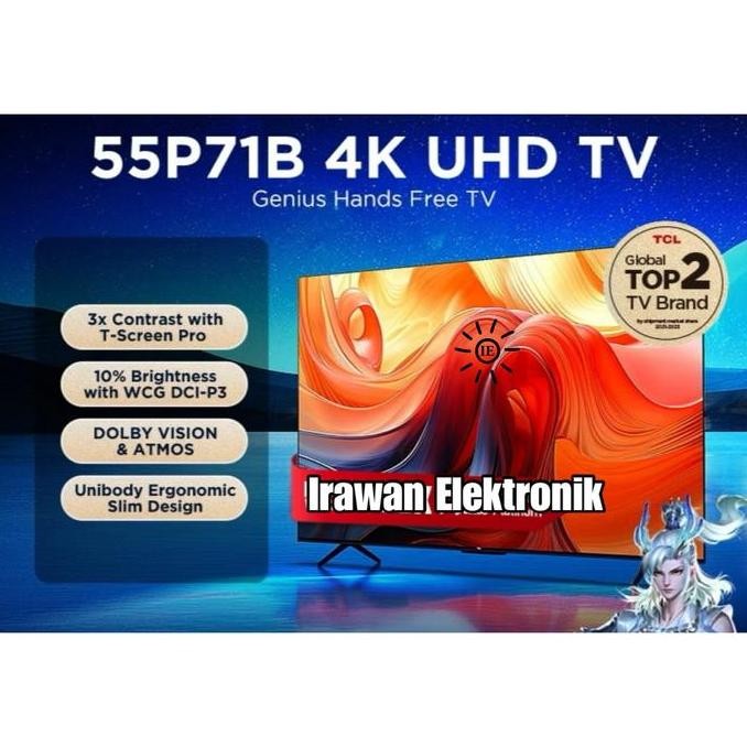 TERLARIS - TCL 43 50 55 inch A50 Google TV 4K UHD 43A50 50A50 55A50 Dolby Atmos