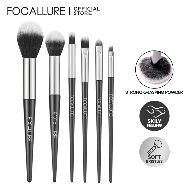 

baru focallure kuas makeup set 6pcs - beauty tools make up brush set