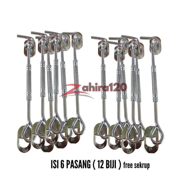 12 Biji Hak Angin Jendela Cantolan Jendela Penahan Jendela Rumah Kayu