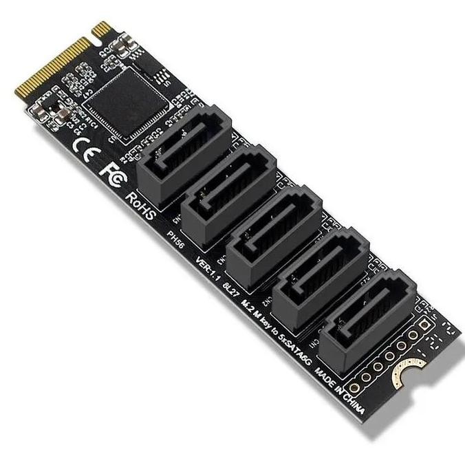 m.2 nvme to 5 ports sata