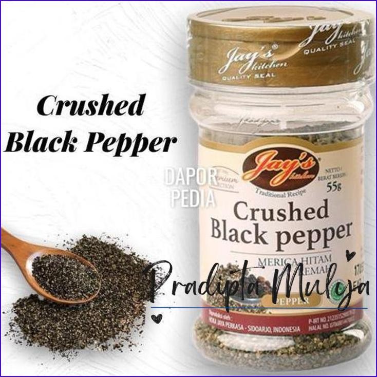 

Baru..!! Crushed Black Papper Jays Remahan Remah Lada Hitam Rempah Bumbu