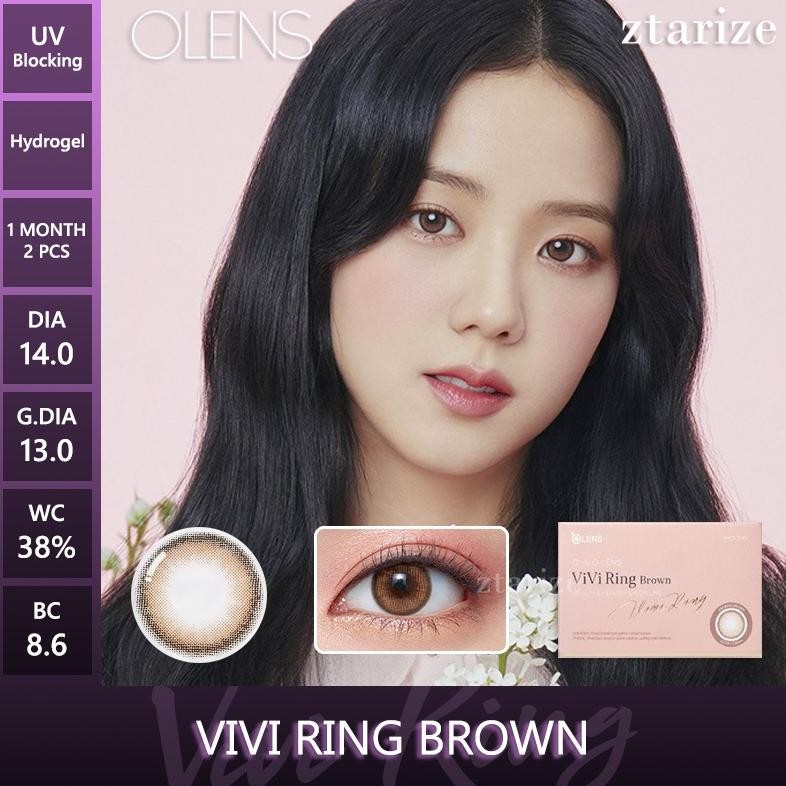 ztarize - Ready Stock - OLENS Vivi Ring Brown 1 Month Soft Contact Lens 1 Pair - OLENS x BLACKPINK J