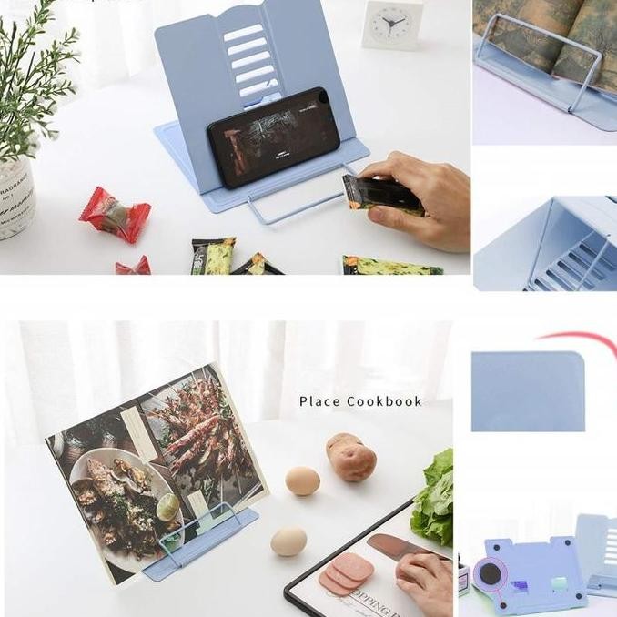 

new !!! Book Stand Reading Holder Adjustable Penyangga Buku Book Dan Tablet