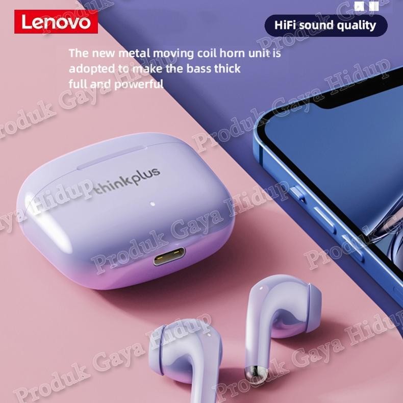 Ds_12 Lenovo Thinkplus Lp40 Pro True Wireless Bluetooth Earphone Mini Earbuds Tws Pengurangan Kebisi