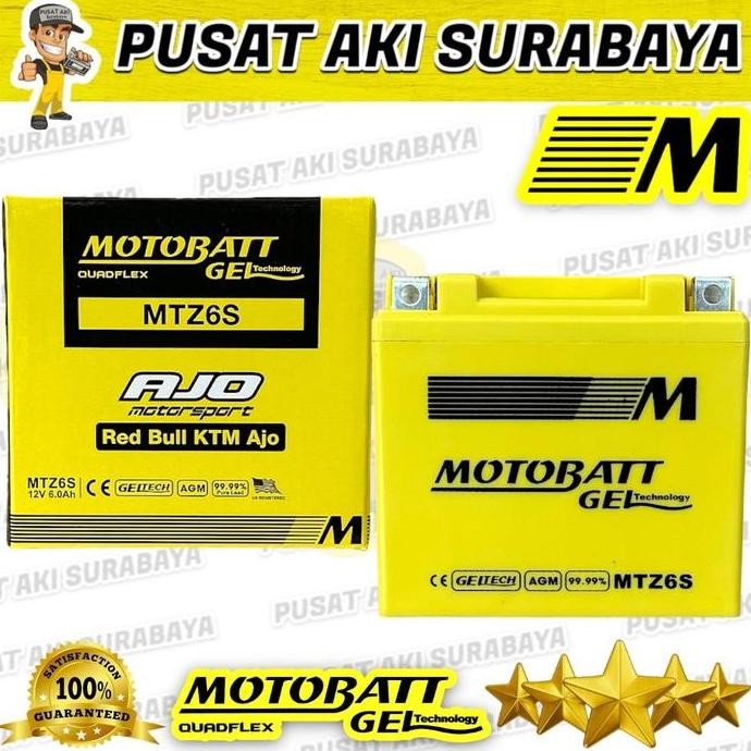 . PUSAT AKI SURABAYA AKI KERING TERBAIK MTZ6S MOTOBATT GEL AKI VARIO 150