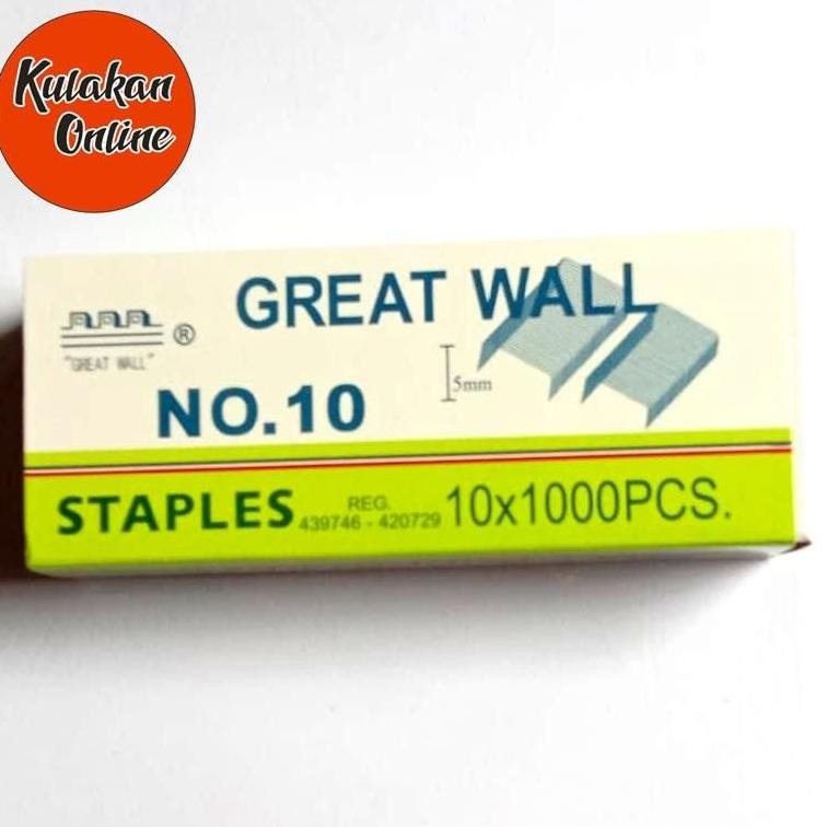 

Trend Isi Staples Great Wall No.10 Original (1 Pak Isi 10 Box) Trend