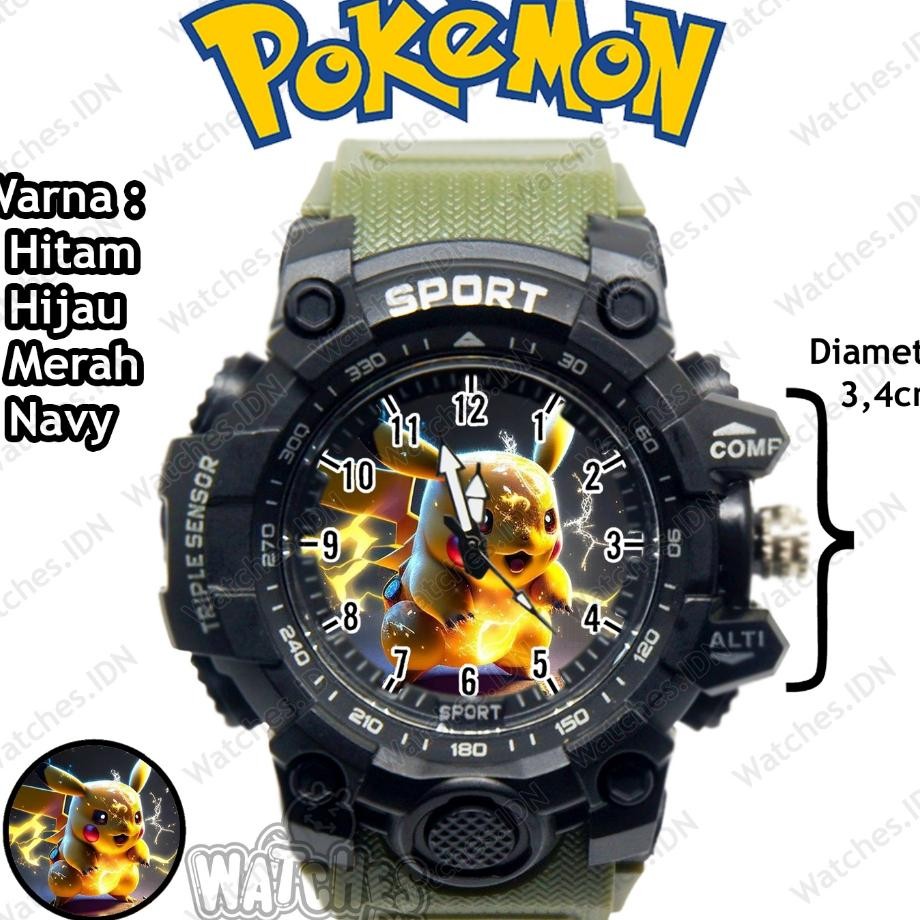 Jam Tangan Anak Lucu Kter Pokemon Anti Air