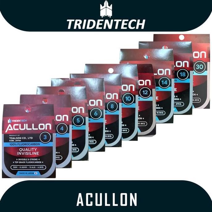 Senar Pancing Leader Tridentech Acullon Fluorocarbon - 50m [terbaik]