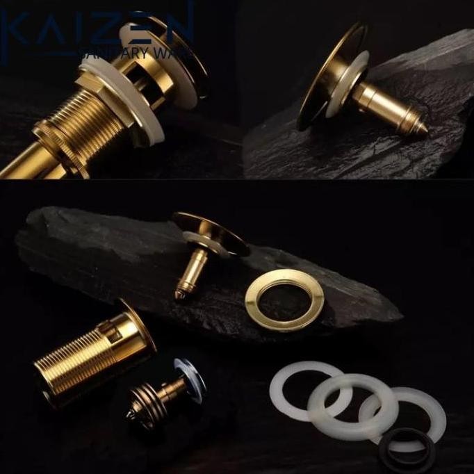 afur wastafel gold doff/afur tutup lubang wastafel overflow