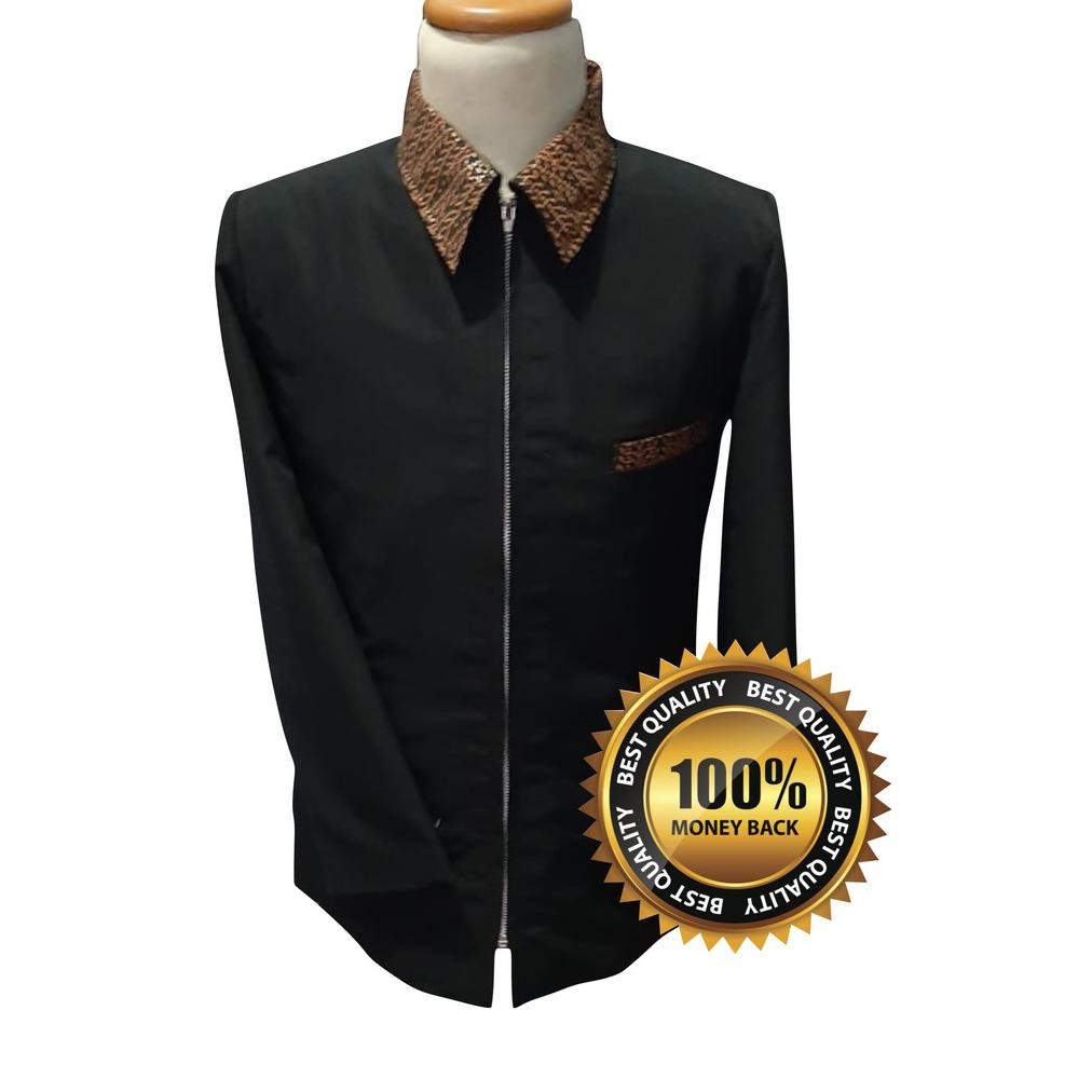 Jasket / Jas Jaket Jas Pria / Jas Wanita Kombinasi Batik Royal Motif Saku Kerah Berkualitas Original