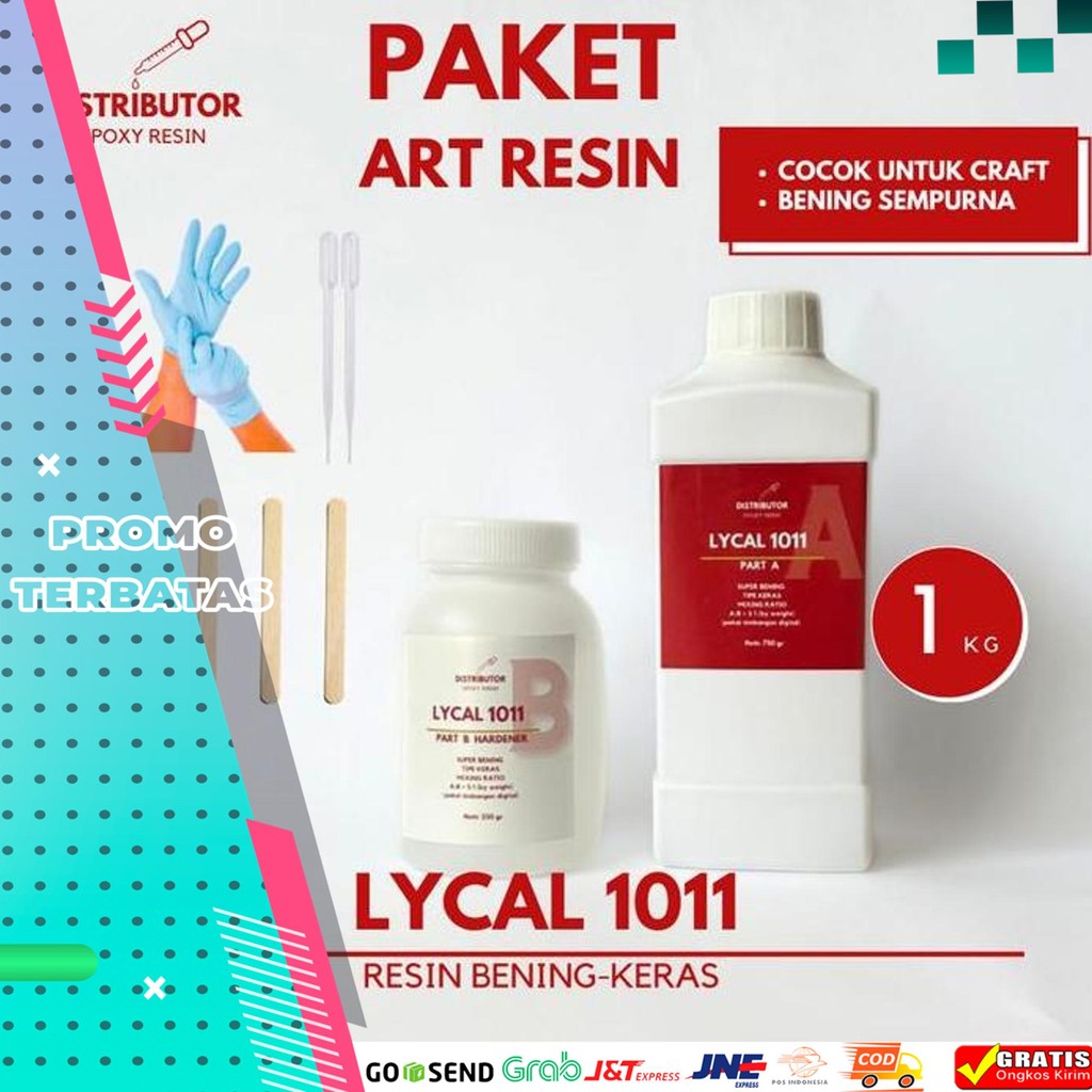 

GOSEND DIY EPOXY RESIN BENING - CRAFT RESIN - ART RESIN - 1KG 1011 LYCAL