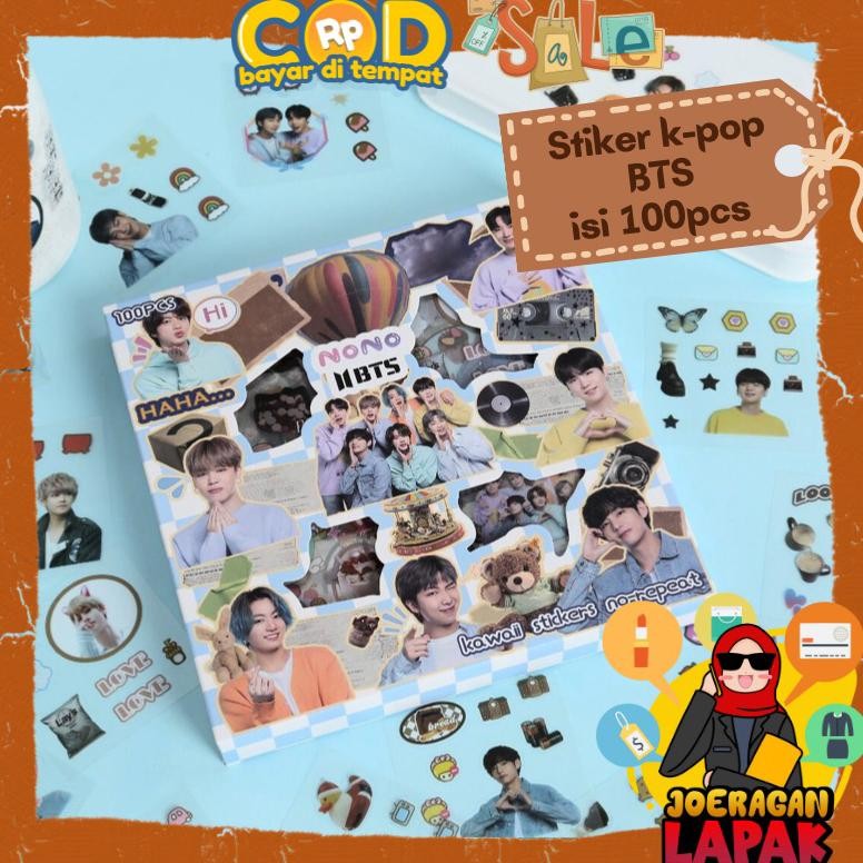 

Sticker Nono Bts Jungkook V Jimin Suga Seokjin Rm J-Hope - Sticker Waterproof Sticker Viral Lucu Stok Baru