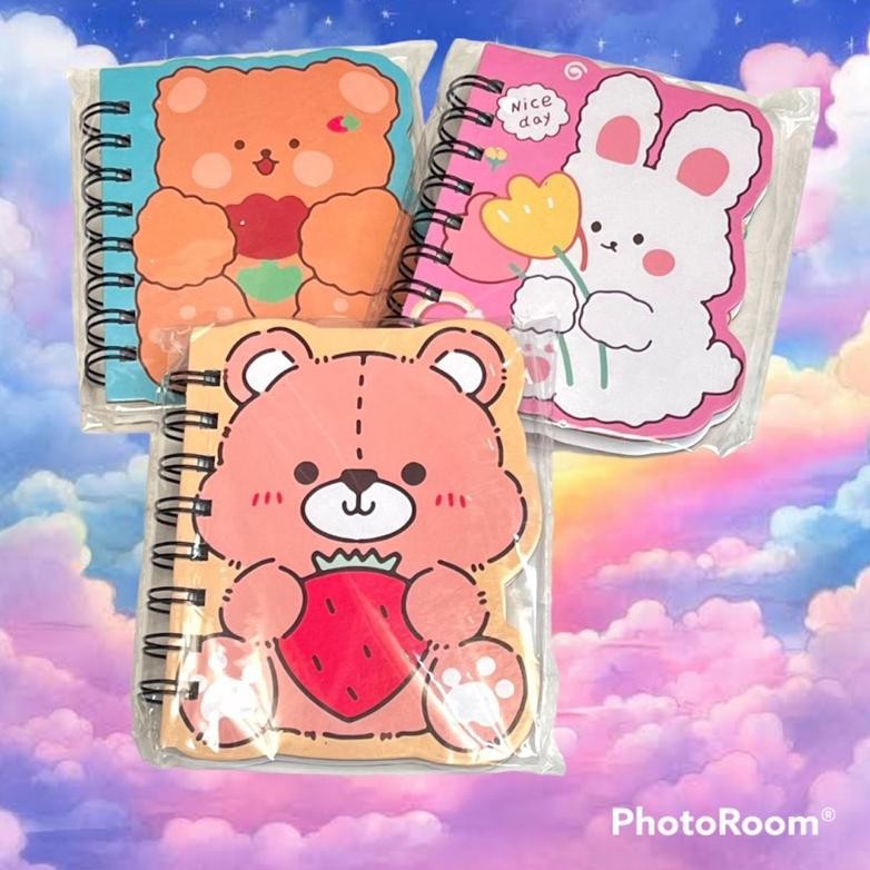 

Buku Catatan Binder Ring Journal Karakter Mini Notes Kartun Kuromi Bts Alien Bear Unicorn Cat Stok Baru