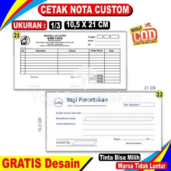

TERBARU - NOTA KLINIK / DOKTER MURAH Cetak 2 warna DESAIN BISA REQUES