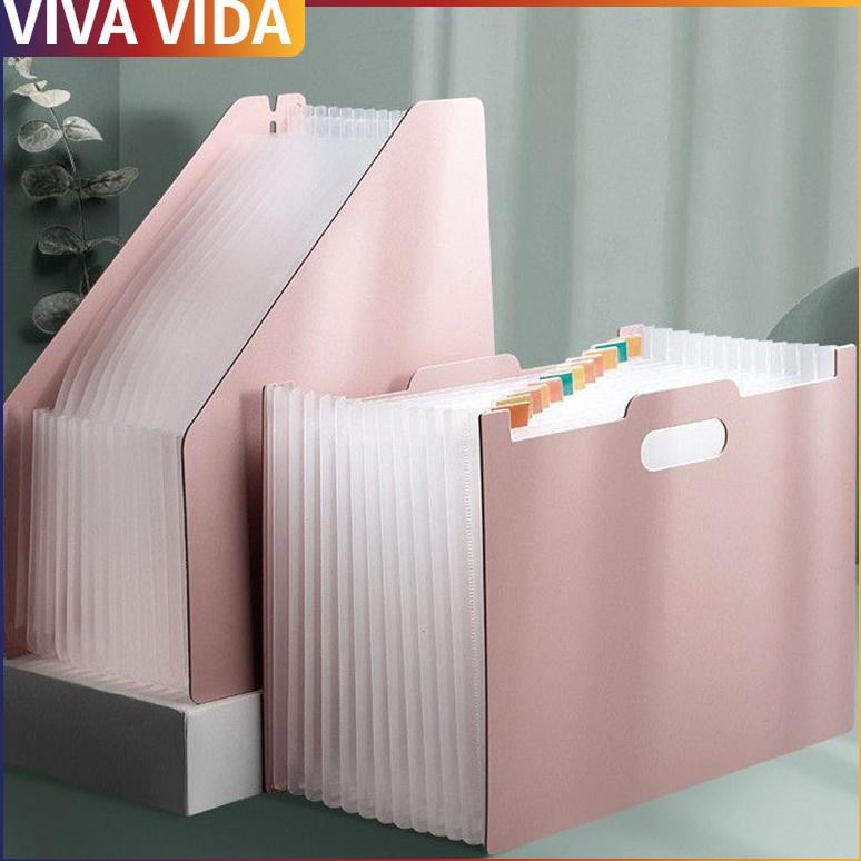 

TERLARIS Standing File A4/ File Folder Document Bag/ Tas Document File 13 Sekat Desktop File Organiser Siap kirim