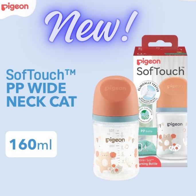 Botol Susu Bayi Pigeon 160 Ml |Pigeon Peristaltic Plus Wide Neck 160Ml|Bottle Pigeon Wide Neck 160Ml