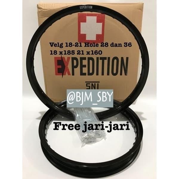 Velg Rim Motor Trail Cross Klx 18 21 Merk Expedition + Ruji Original Dan Terpercaya