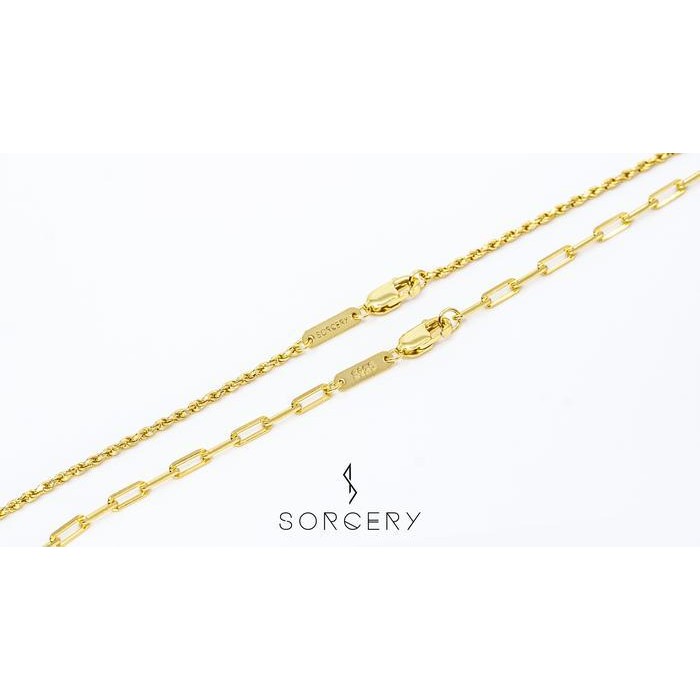 Sorcery 925 Chain 55Cm Kalung Rantai Perak Sterling Silver Pria Wanita Original Dan Terpercaya