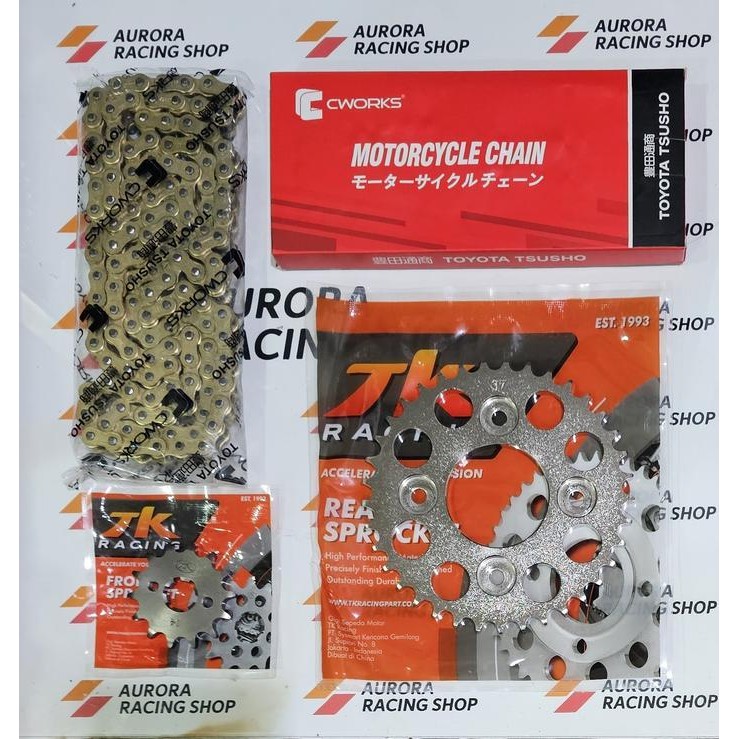 Gear Set Tk 428 Supra X 125 - Supra X 125 Helm In - Blade - Revo - Supra Fit New - Kharisma & Rantai