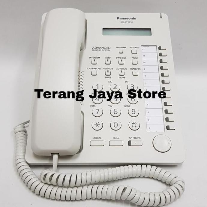 Telepon Kabel Panasonic KX-AT7730 Digital Panasonic KX-AT7730 (Putih)