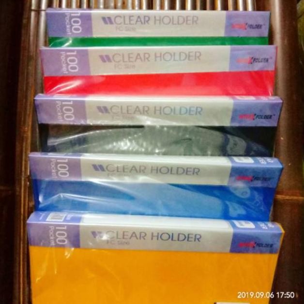 

TERMURAH Clear Holder 100 Lembar Inter X Folder Folio Plastik Siap kirim
