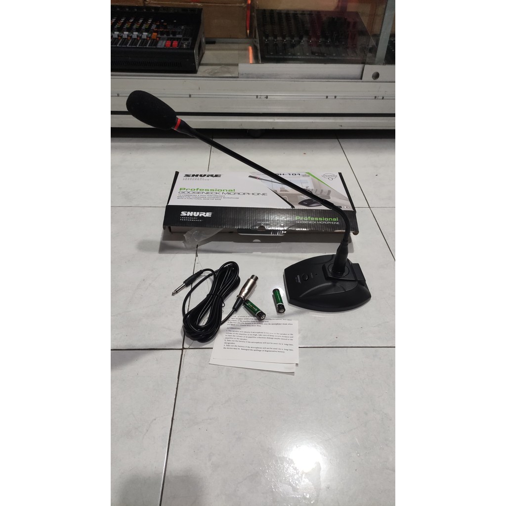 Mic podium shure SH 101 mic meja shure sh 101