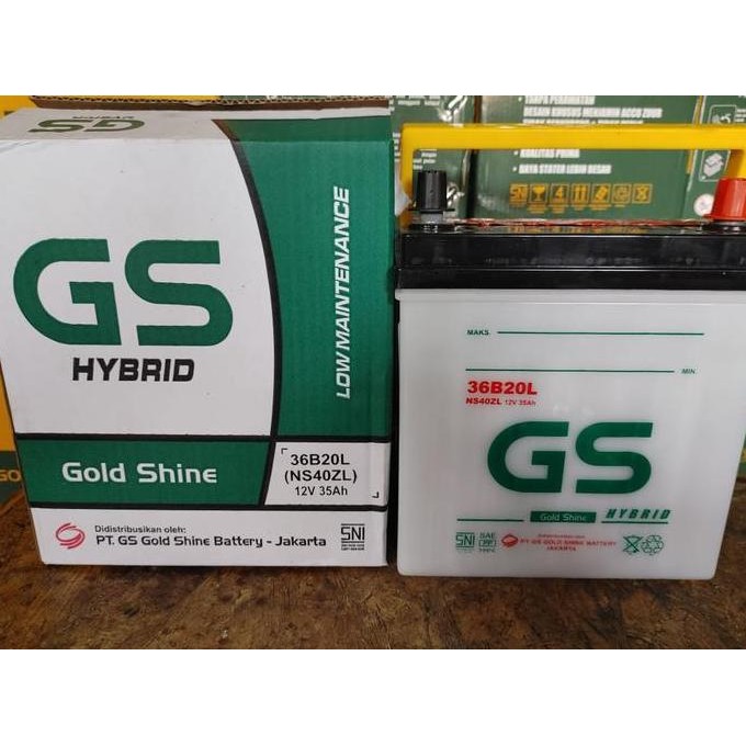 Aki Mobil GS GOLDSHINE BASAH HYBRID NS40ZL Alya, Sigra, Brio, Mobilio, Agya BERGARANSI MURAH