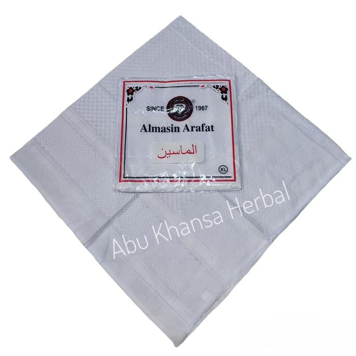 Sorban Almas Arafat Putih Polos