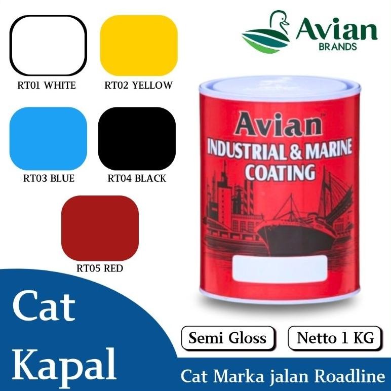 Cat Roadline cat kapal cat Marka jalan cat lapangan hitam putih kuning biru merah 1 Kg