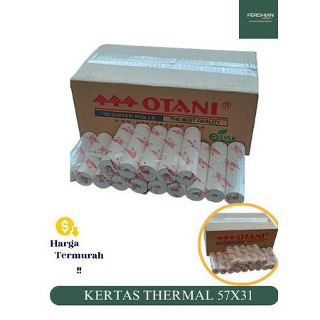 

KERTAS THERMAL 57 X 31 OTANI - KERTAS PRINT EDC