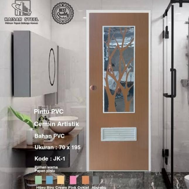 Pintu PVC Kamar Mandi Cermin Artistik [terbaik]