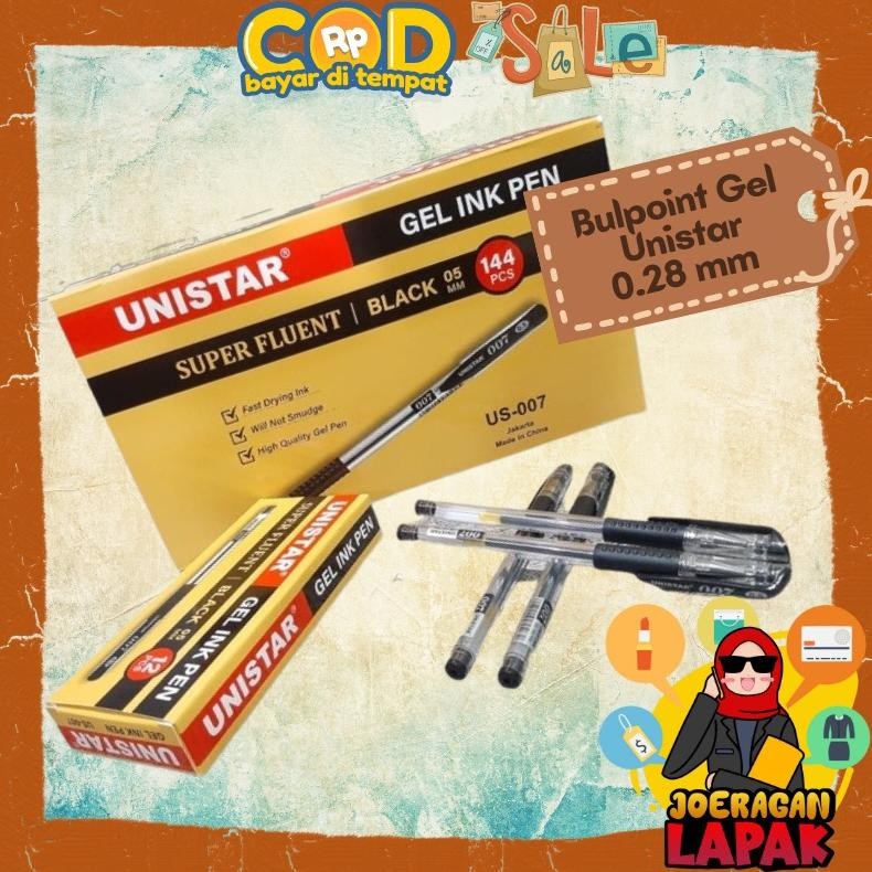

Pena Tinta Gel Satuan Per Biji 0.5Mm Unistar 007 Hitam Pen Bulpoint Pulpen Bulpen 12Pcs Lebih Murah Grosir Pack Ready Stok