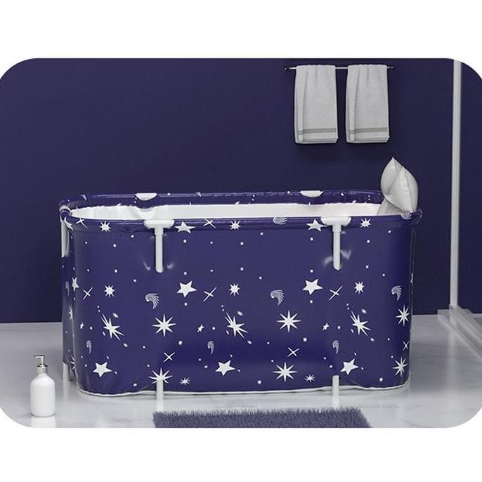 TERMURAH - Kolam SPA Bathtub Lipat Portable dewasa foldabe bathtub bak Berendam Mandi 140x55x50cm