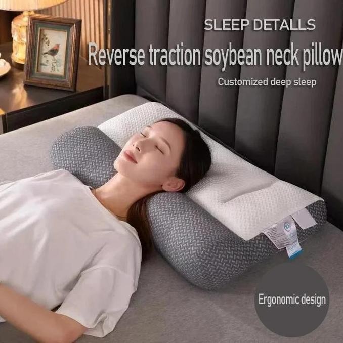 TERBARU - Bantal Tidur Anti Traksi Leher Bantal Kesehatan Orthopedic