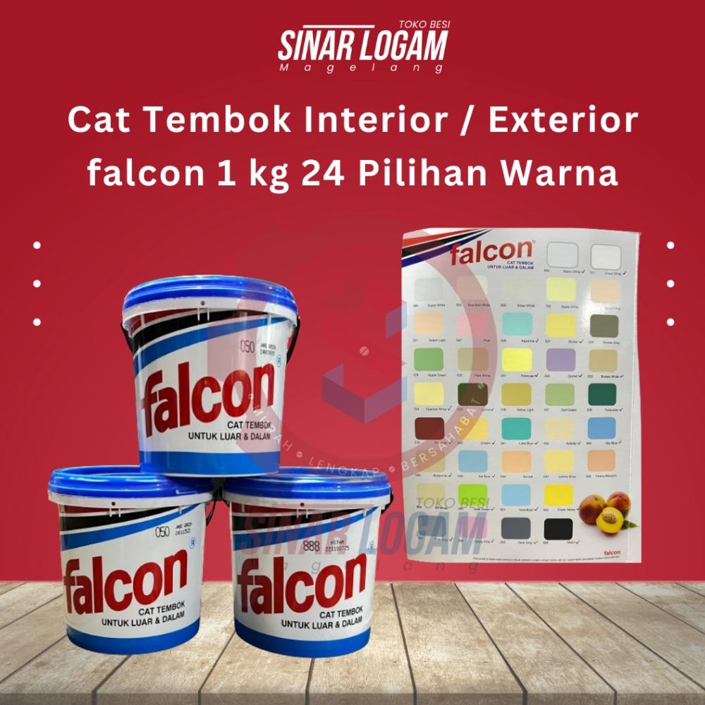 CAT TEMBOK INTERIOR CAT TEMBOK EXTERIOR CAT DINDING FALCON 1 KG