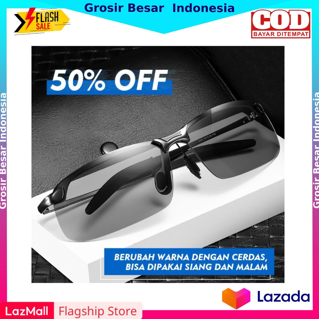 [ PROMO HARI INI ] KACAMATA PRIA POLARIZED POTOCROMIC PANSER IKAN TEMBUS AIR KACAMATA POLARIS SIANG 