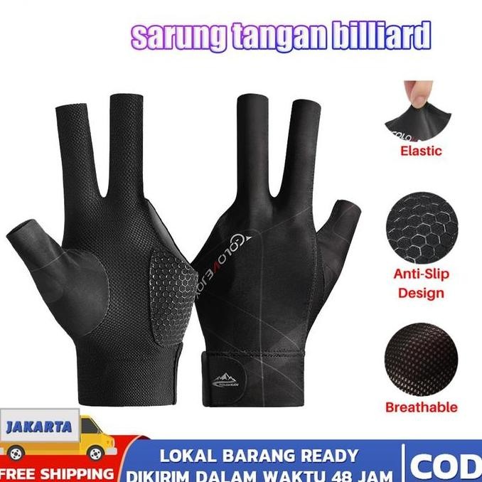 SARUNG TANGAN BILLIARD  ANTI SLIP BREATHABLE SARUNG TANGAN BILIARD SARUNG TANGAN BILLIARD SARUNG TAN