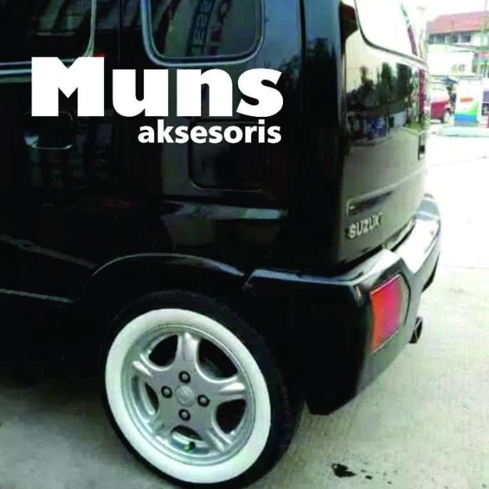 (Expert) Lis Ban Mobil White Wall Ban Mobil Velg Ring 13-16 Putih Polos