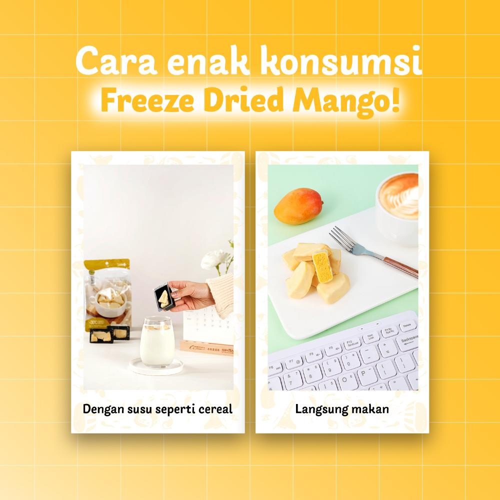 

_Kecil_ Ursnacks Freeze Dried Mango - Snack Keripik Buah Mangga 32Gr Tia-111