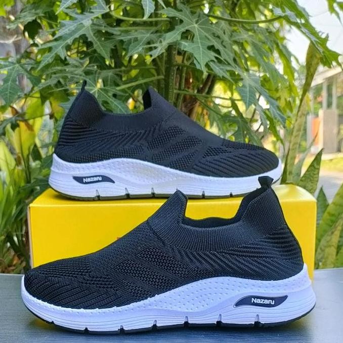 City Shoes /Nazaru Sepatu Sneakers Wanita Rajut Slip On Karet Casual (Best Quality)