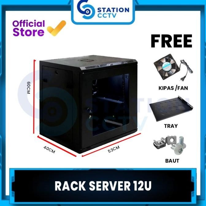Wallmount Rack Server 12U / Rack Server Ukuran 12U / Rack Server 12U New Stok