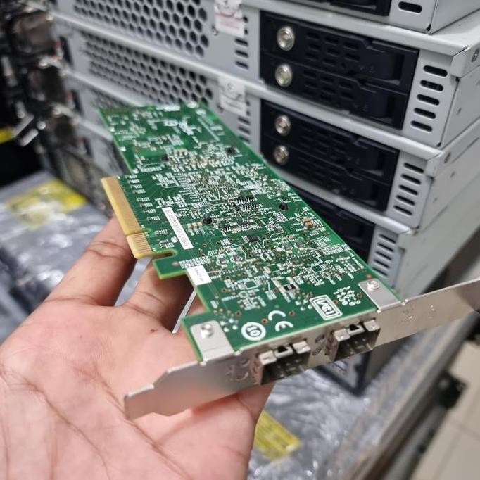 Card Sfp+ Broadcom 10Gb Dual Port Pci-E Sfp+ 10G Mikrotik X86 Vyos New Stok
