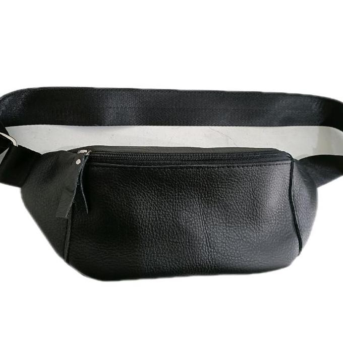 Koleksi Terbaru | Tas Pinggang Wb Kulit Sapi Asli Hitam