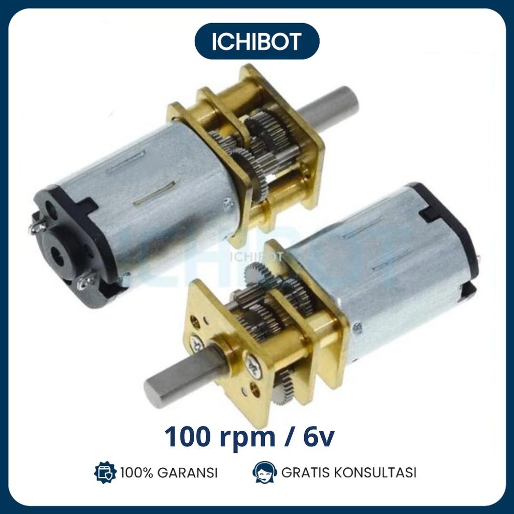 100rpm N20 6v Motor DC Geared Gearbox Kecil 6 Volt 100 rpm GA12